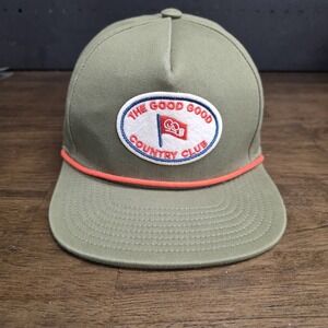 GoodGood Golf Hat Sage Green Rope Snapback Country Club Cap